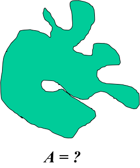 Areas of irregular shaped features