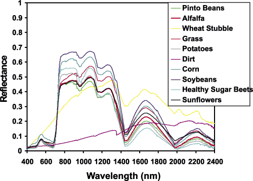 spectral signatures for foliage
