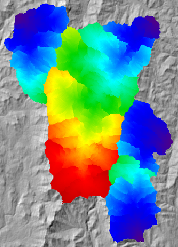 Downslope flowpath length